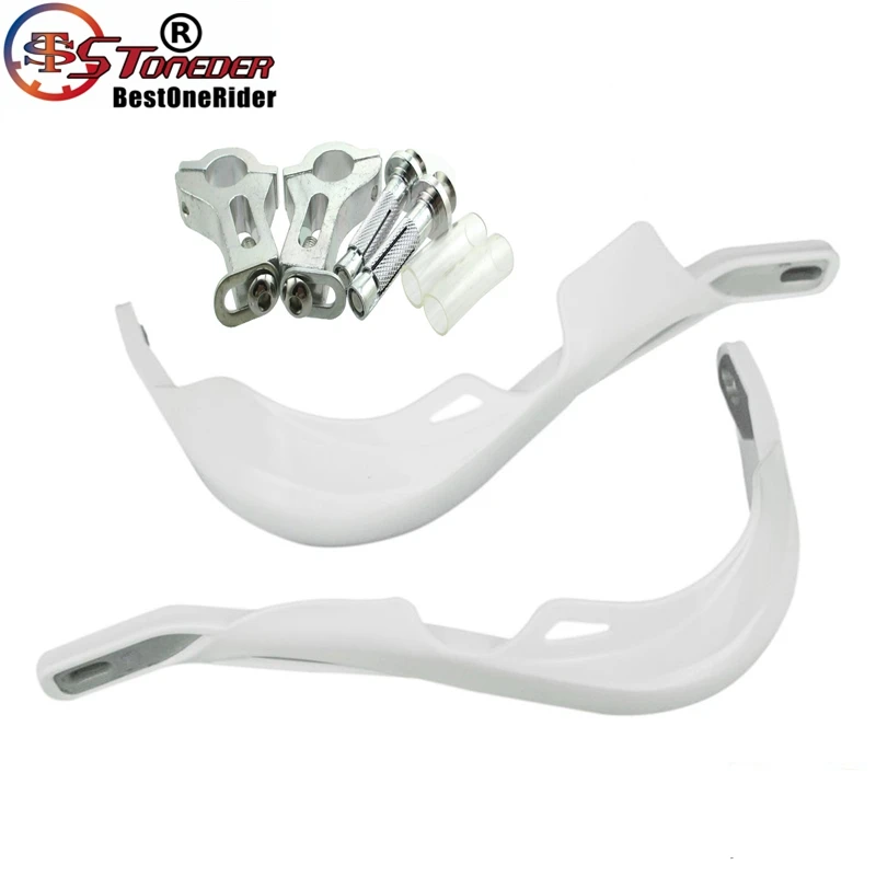 Белая ручная защита STONEDER 7/8 &quot22 мм для руля щетка мотоцикла Pit Dirt Bike Enduro ATV Quad