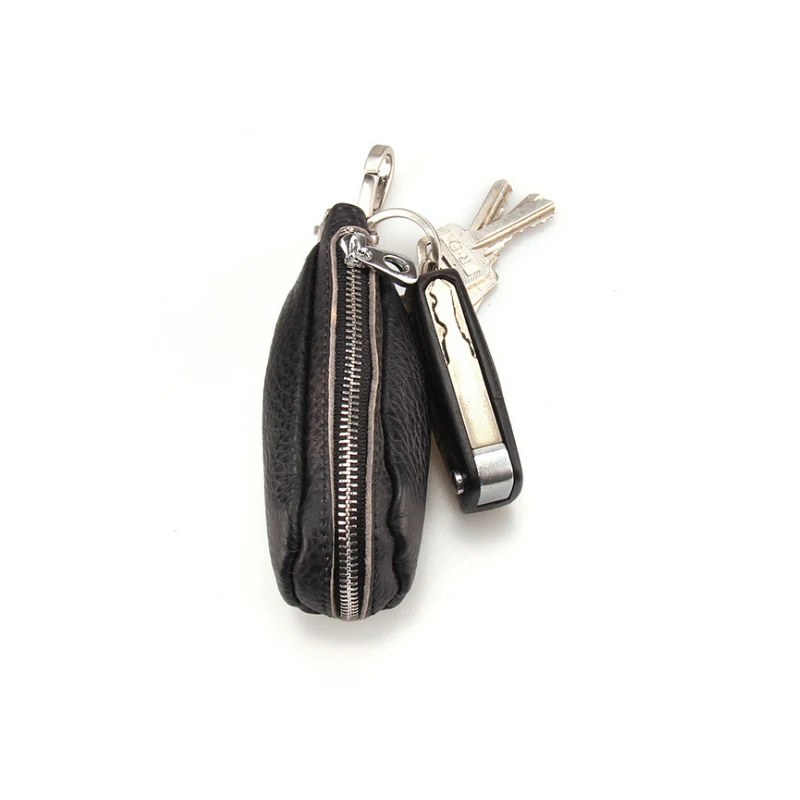 Unisex Men's Purse Women Genuine Leather Key Holder 2018 Kaychain on a Male Bag For Organizer Housekeeper Man Keys Pocket | Багаж и
