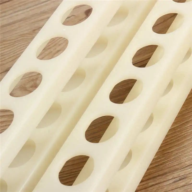 

Kicute White 20Holes Laboratory Test Tube Rack Plastic in Test Tube 15mm Tubing Holder Rack For School Laboratory Equipment Lab