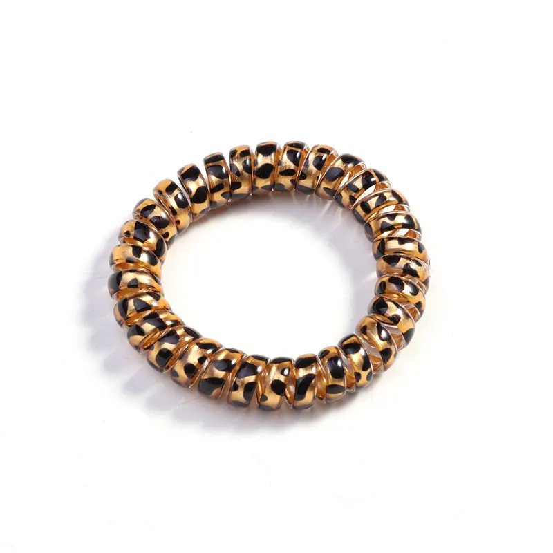 2 Шт./лот Женщины Дамы Девушки Ленты Для Волос 5.5 СМ Леопарда Печатных Эластичные