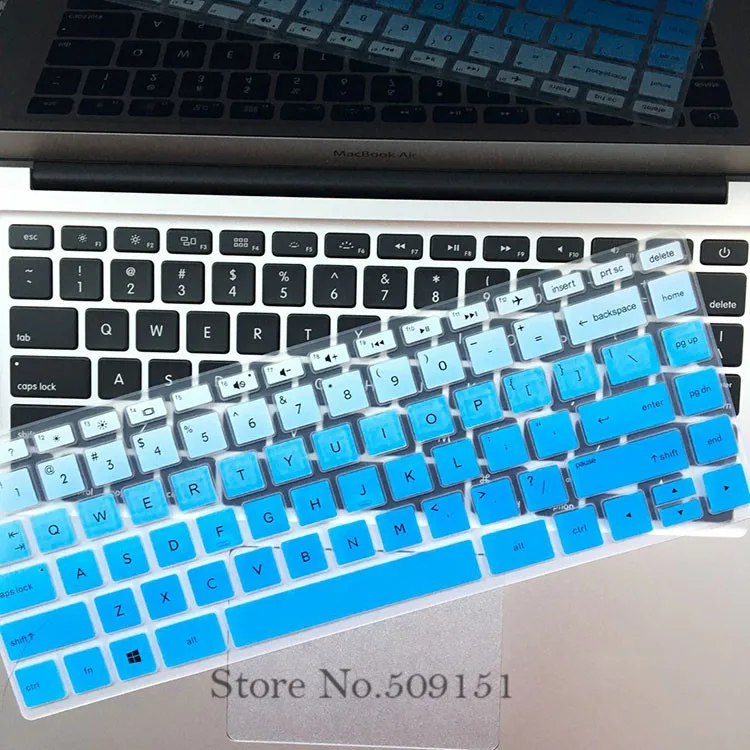 GradualBlue Чехол для клавиатуры ноутбука протектор для hp Pavilion x360 2-в-1 14M-BA 14M-BA011DX 14M-BA014DX 14M-BA015DX, 14M-BF 14-BF050WM 14M-BW - Цвет: GradualBlue