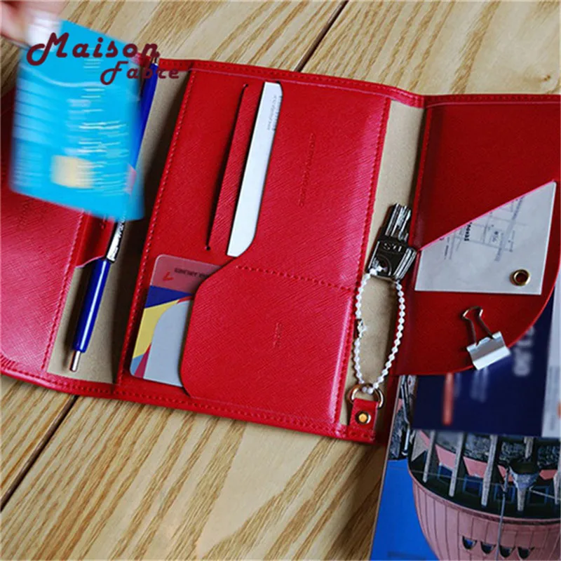 Кошелек с отделением для ID карт многоцелевой путешествий паспорта три сложения