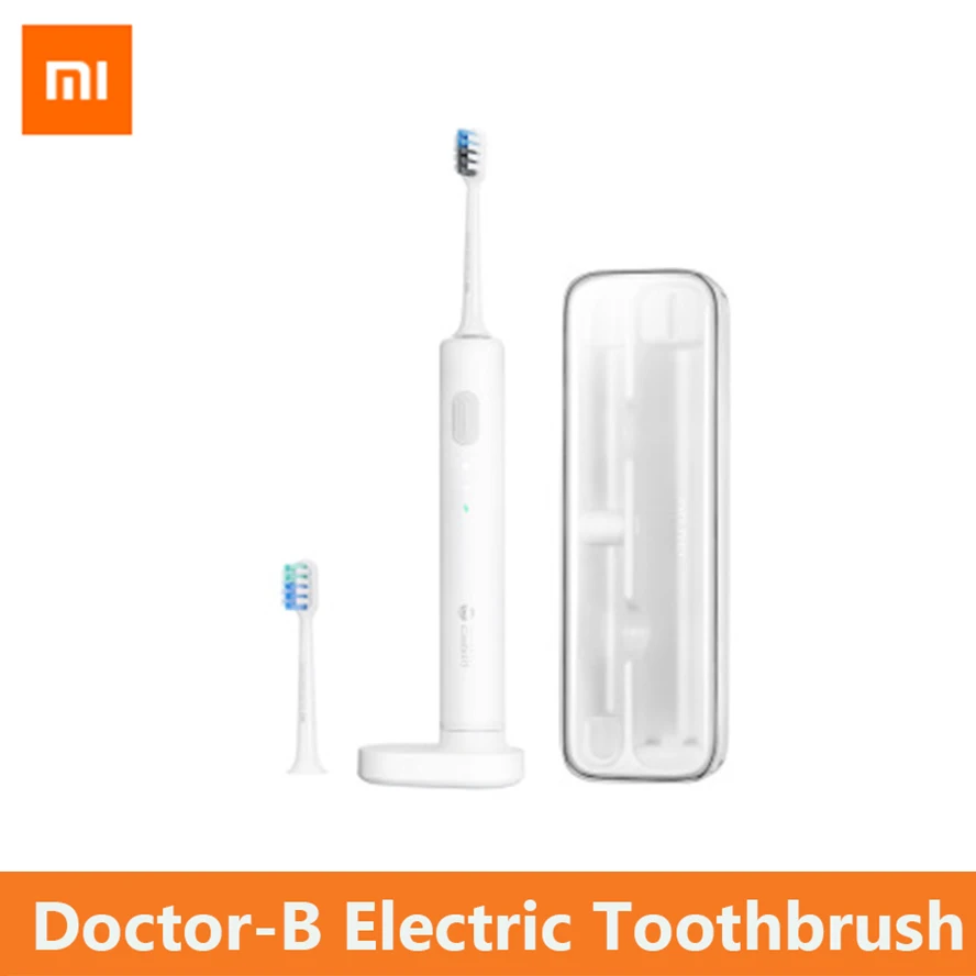 Xiaomi mijia Doctor B электрическая зубная щетка Глубокая чистка белый зуб IPX7 водонепроницаемый супер светильник с бесплатным подарком дорожная коробка для дома