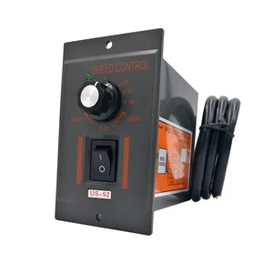 Контроллер скорости переменного тока US-52, 220 В, 400 Вт, с фильтром, конденсатором, Регулятором переменного тока, контроллером мотора 5 Вт, 60 Вт, 250 Вт, 300 Вт