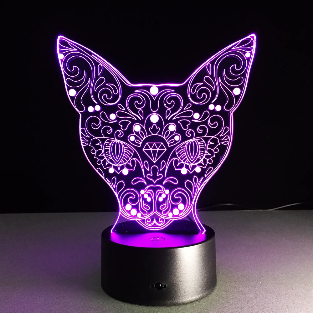 Led Usb 3d ночник лампа Lampe De Chevet Chambre светильники мини светодиодные лампы на
