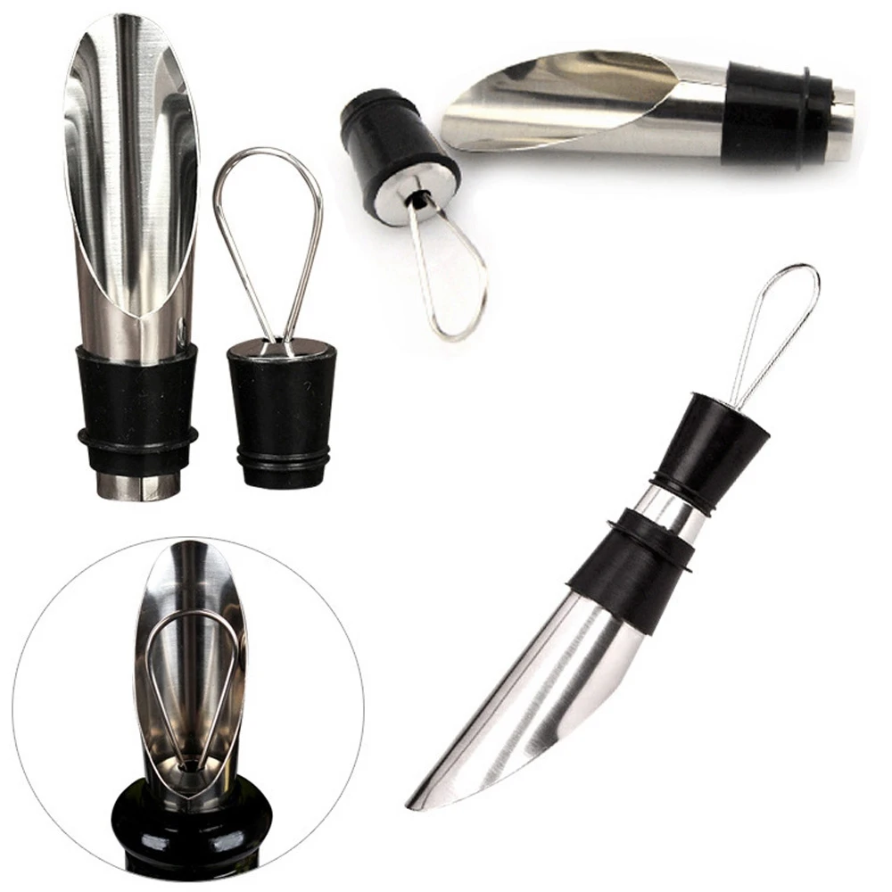 2 шт./компл. насадка для вина из нержавеющей стали с заглушками бутылок|stainless steel wine