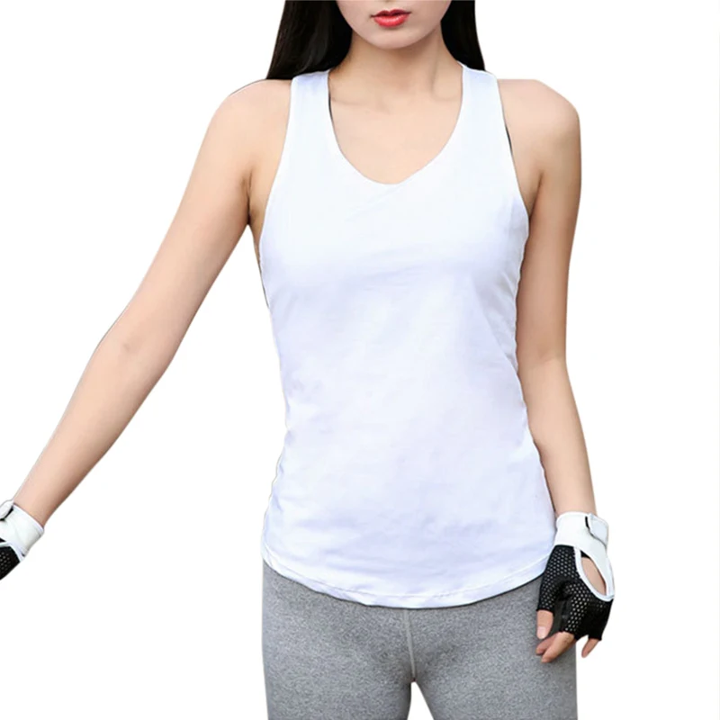 2018 женский топ для йоги спортивный жилет тренировок рубашки без рукавов топы на