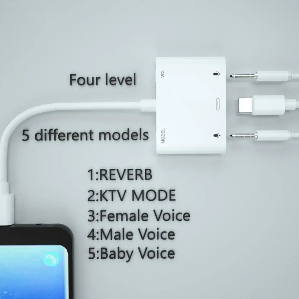 

Dual 3.5mm Type-C Adapter Digital Music Audio Converter Connector For Smartphones, Supports Voice Charger