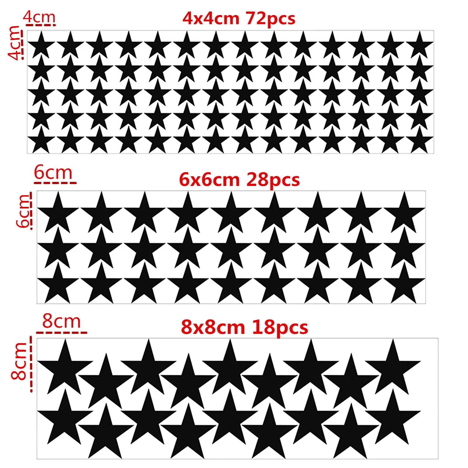 Stars Sticker For Car Kids Room Home Decoration Children Decals Art Stickers |