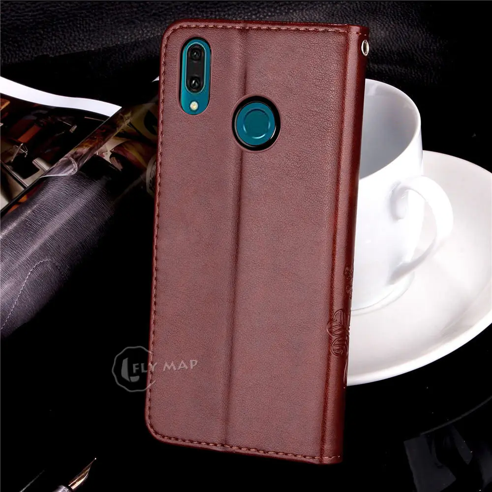 Чехол для Huawei Y9 2019 JKM LX1 LX3 кошелек флип-чехол телефона кожаный чехол Капа Y 9 JKM-LX1