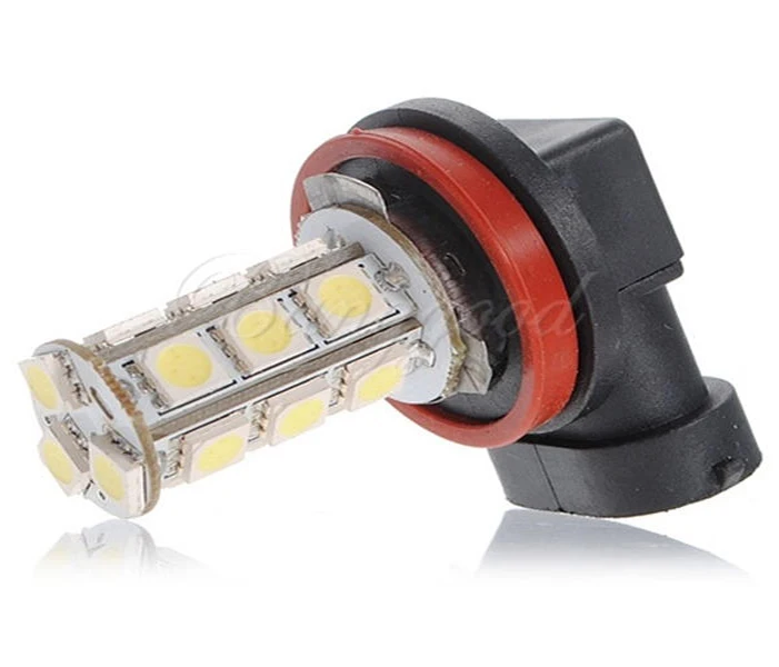 White H11 H8 18 LED 5050 SMD Car Auto Day Driving Fog Lights Headlighit Lamp Bulb DC12V One Piece Best Price | Автомобили и