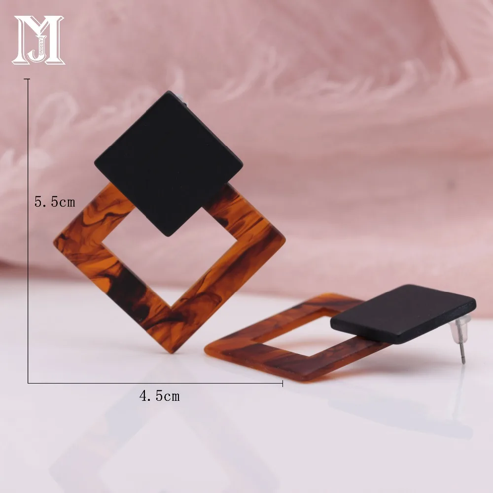 Новые винтажные полые большие крупные серьги подвески с имитацией акрилового