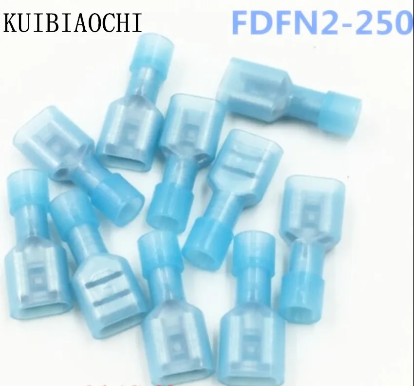 1000 шт. Φ нейлоновый латунный женский изолированный лопатка соединительный