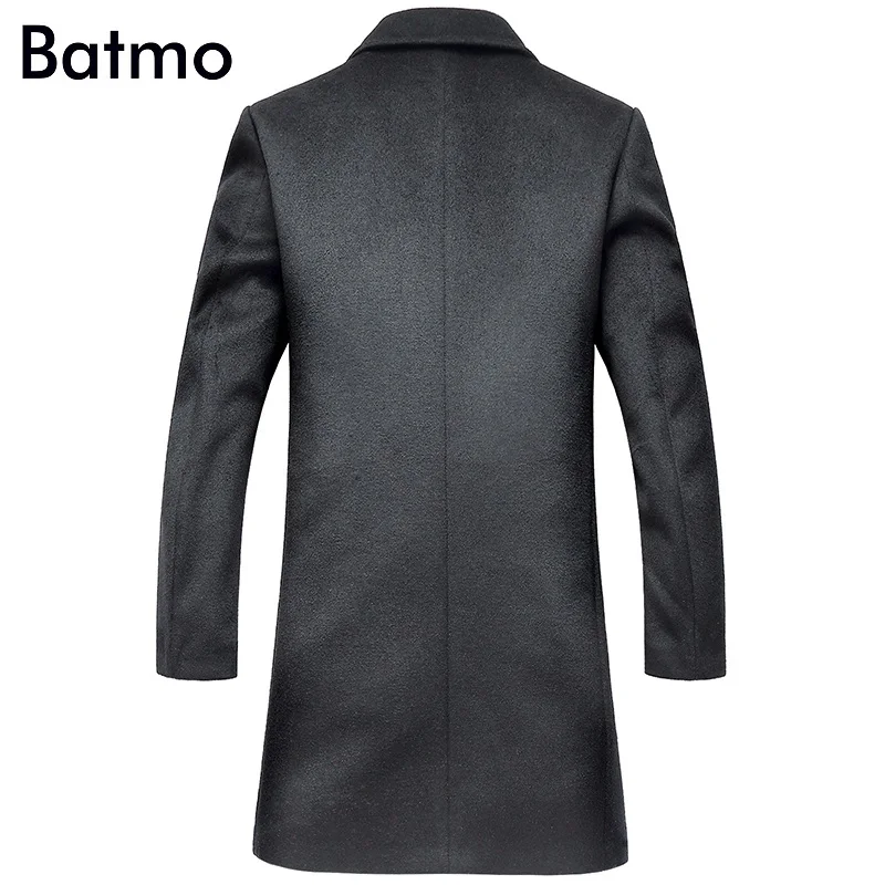 Batmo 2017 новое поступление Высокое качество шерсти отложной воротник Серый