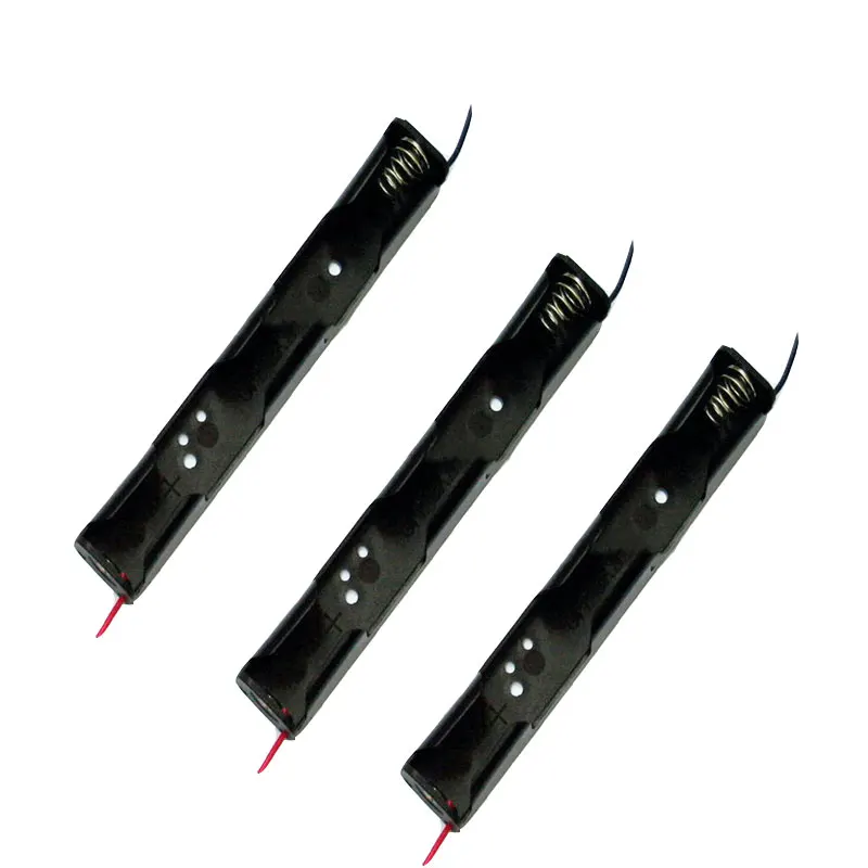 

Hot Sale 2 X AA Batteries Storage Welding Piece Battery Holder Box 3V Series Circuit Case With Line