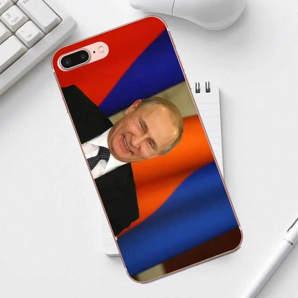 as picture Российские Путин новейший супер милый телефонные чехлы для iPhone 4 4S 5 5C SE 6 6S 7 8 Plus X XS Max XR Galaxy A3 A5 J1 J3 J5 J7 - Цвет: as picture
