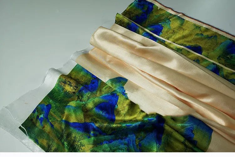 Китайская классическая маунтинская живопись атласная гладкая непроницаемая