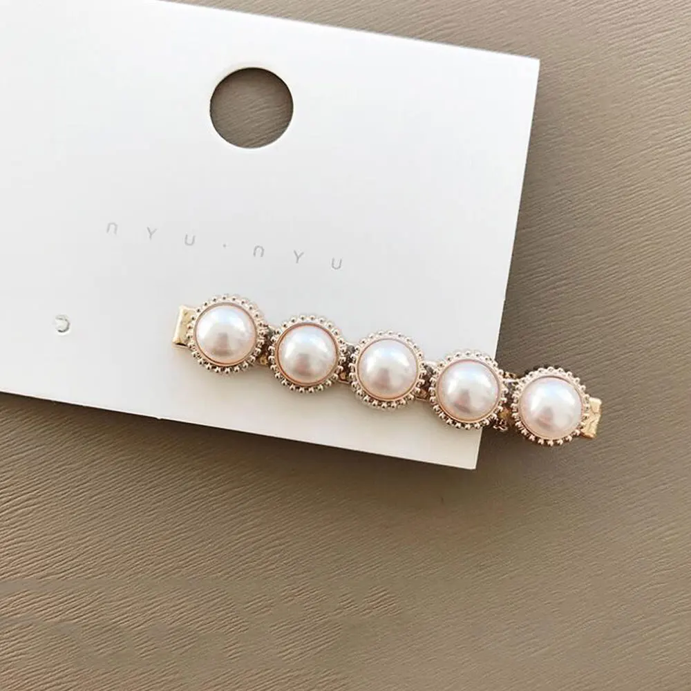 small pearl 1 Набор заколки для волос для женщин Корея золотые металлические жемчужные Заколки неправильные ацетатные ювелирные изделия для девушек свадебные аксессуары для волос - Цвет: small pearl