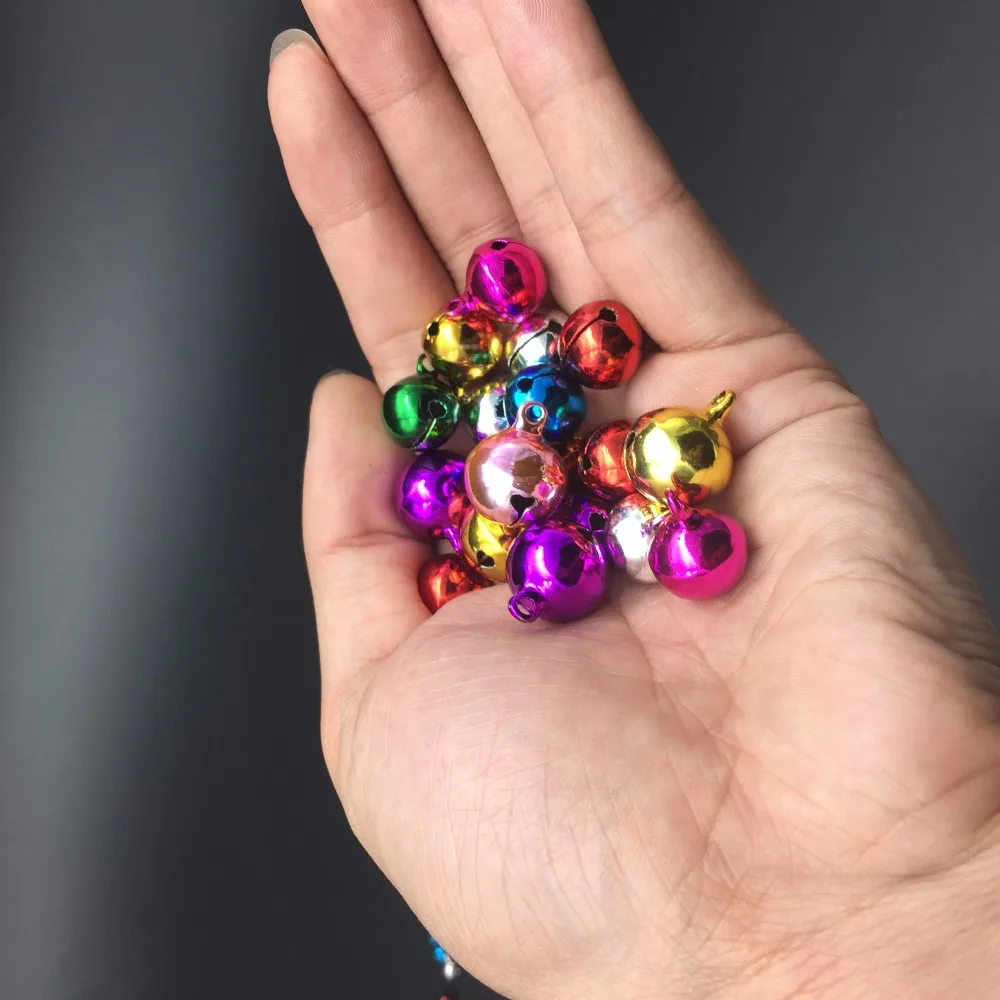 100 шт. Латунные Колокольчики Jingle очаровательные рождественские кулоны