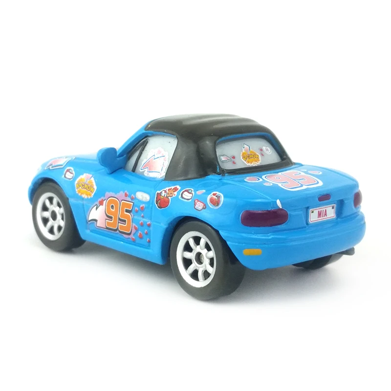 Disney Pixar Тачки Dinoco McQueen фанат фаната металлическая литая Игрушечная машина 1:55