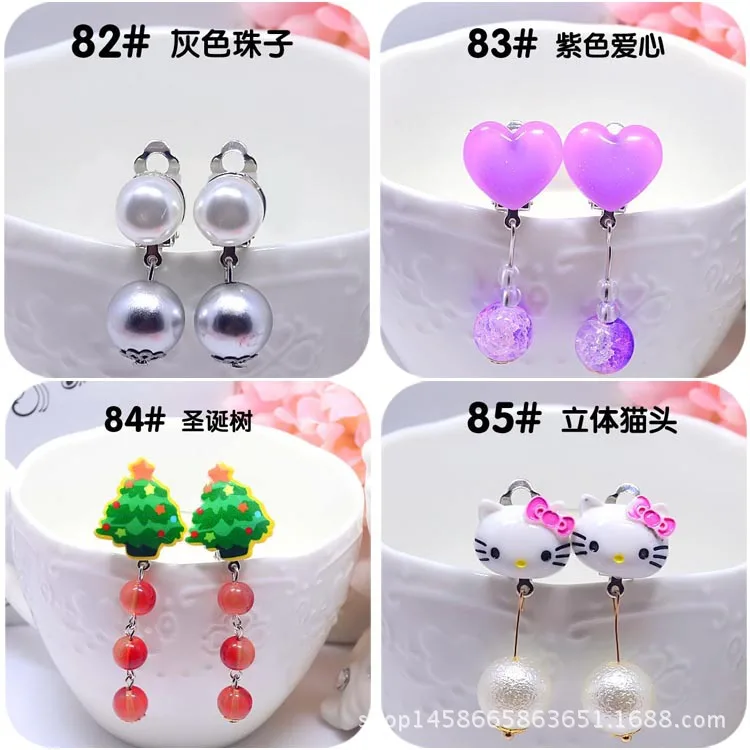 Модные детские головные уборы hello kitty, серьги-кольца, заколки для волос, аксессуары для волос, жемчужные головные уборы, подарки для милых детей