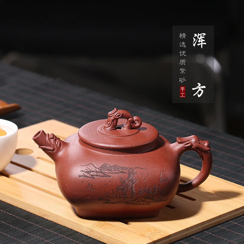 

Состаренная руда, соленая Нижняя паза, Зеленый чистый ручной работы ZhongYing muddy penghu-Look, подлинный чай, Подарочная коробка, а предмет