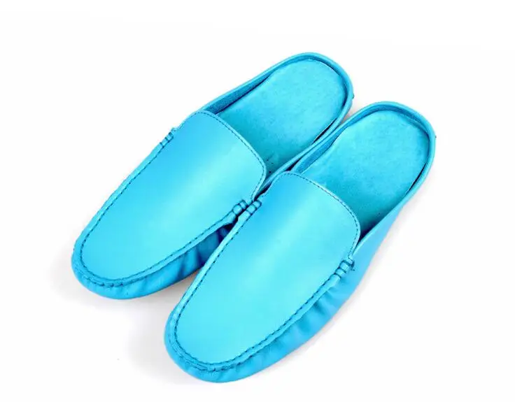 Genuine Leather Men's Moccasin Gommino Driving Smart Casual Shoes Flats Soft Sole Summer Slip-On Scuffs Loafers Slipper | Обувь
