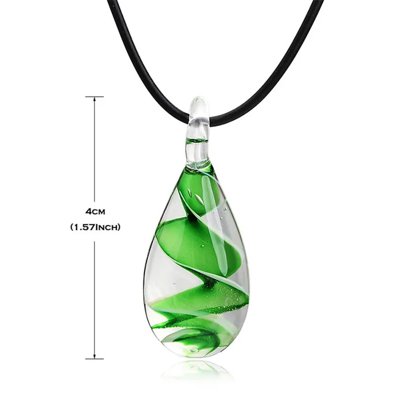 Муранское вдохновленное милое мини-ожерелье из прозрачного кварцевого стекла с