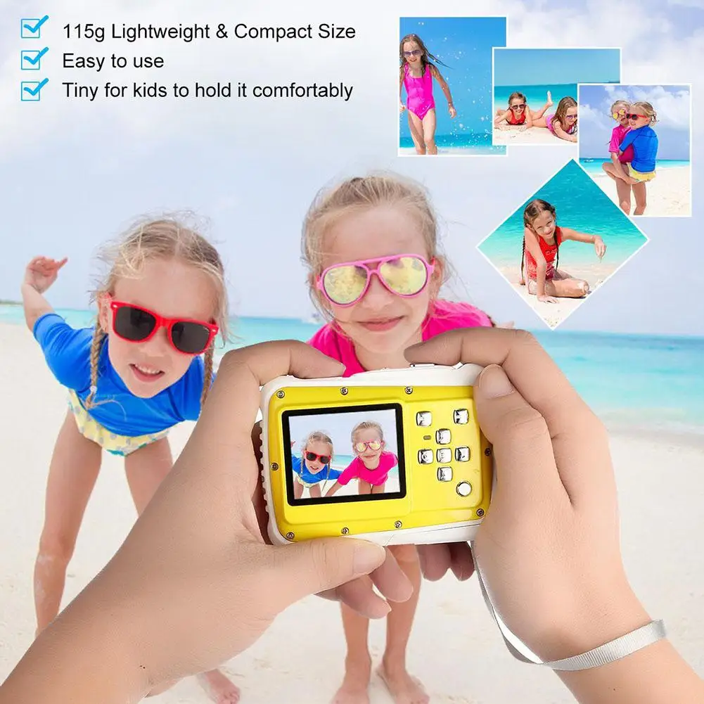Новое поступление Акция Камера 12Mp 2 дюймов ЖК-дисплей Дисплей HD 720P 30fp цифровой подводный 3 м Водонепроницаемый экшн Камера видеокамера