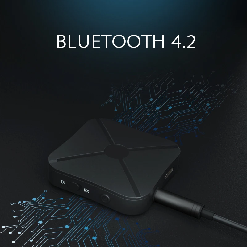 ANBES 2 в 1 V4.2 Беспроводной Bluetooth приемник передатчик адаптер с 3 5 мм аудио для дома ТВ