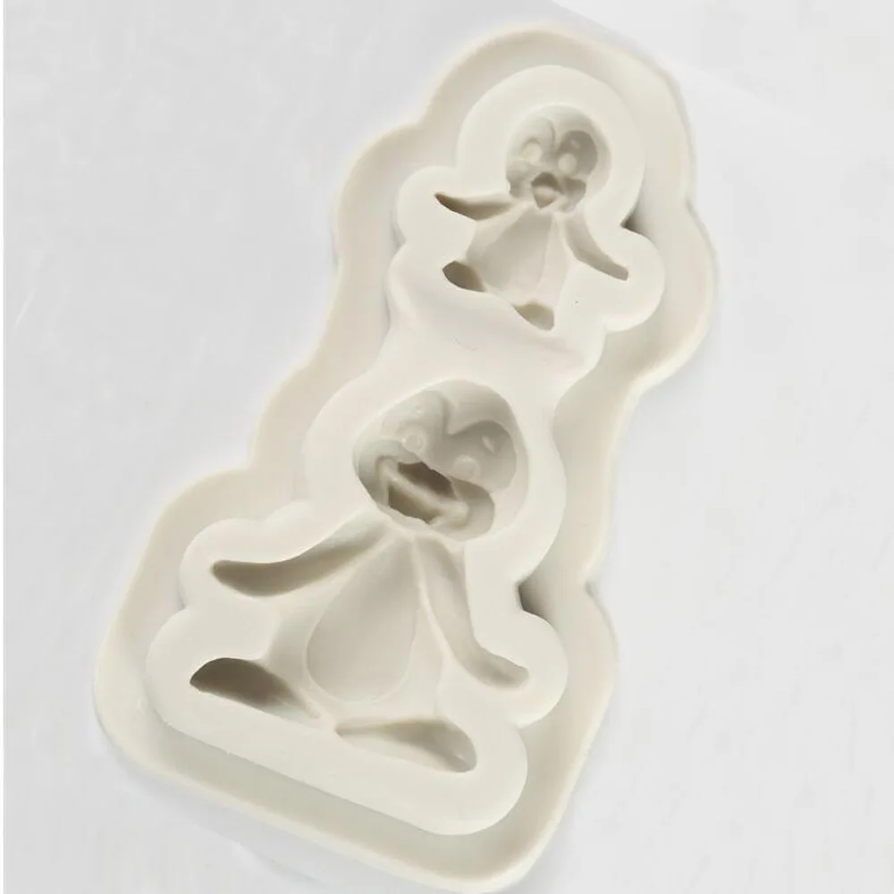 Aouke Penguin Shaped Decorating Molds Cake Silicone Mold Sugarpaste Candy Chocolate Gumpaste Clay Mould J149 | Дом и сад