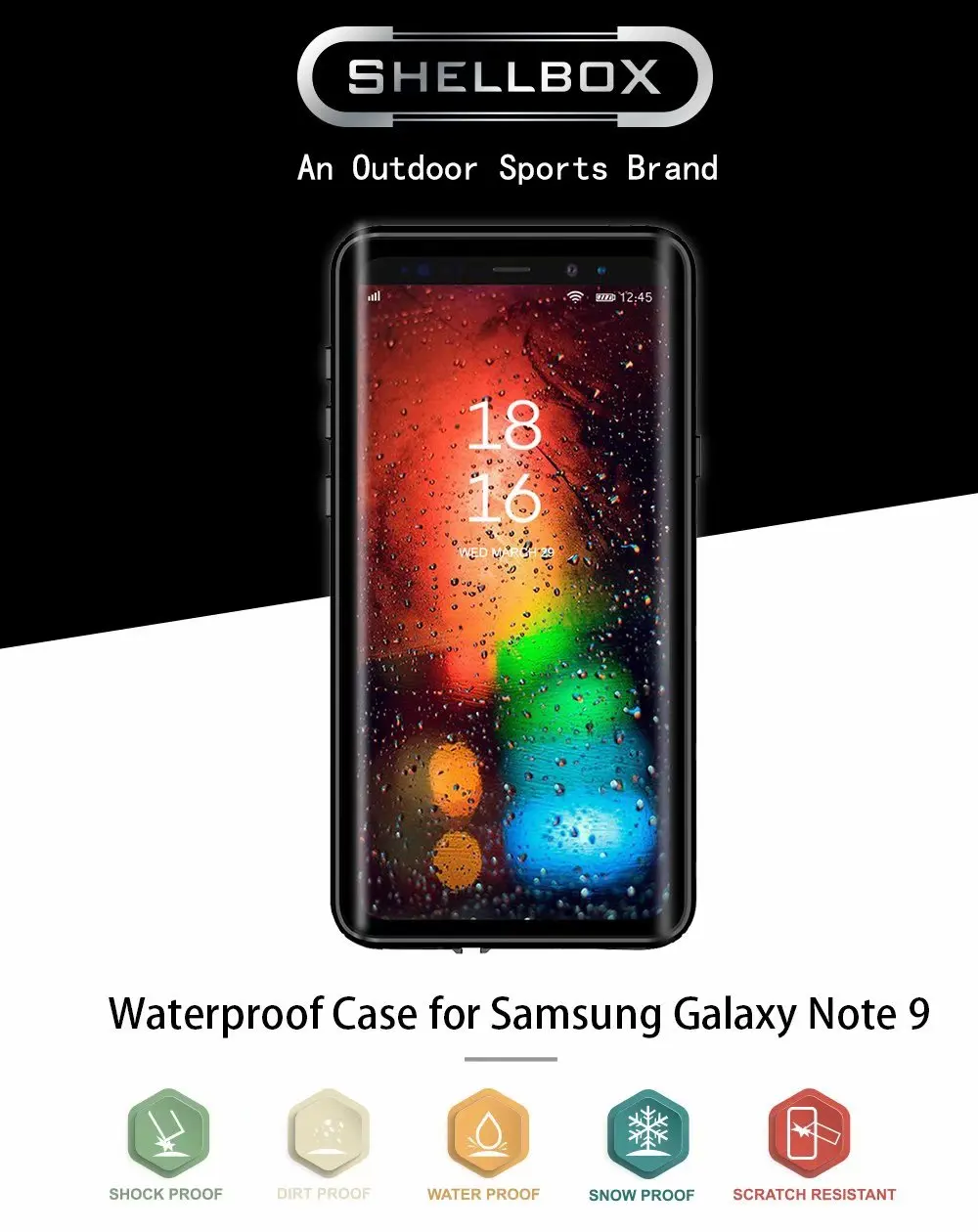 Водонепроницаемый ударопрочный чехол для Samsung Galaxy Note 9 N960F IP68|Бамперы| |