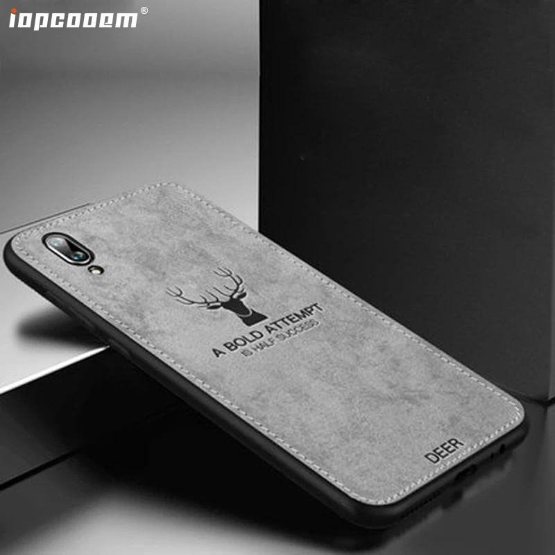 ДЛЯ VIVO Y97 Cose Ретро Бизнес ПУ анти-ткань нескользящая Ручная Задняя крышка для Y75