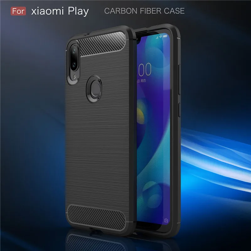 Чехол для Xiaomi MI Play чехол задней панели из углепластика защитный подушки угловой