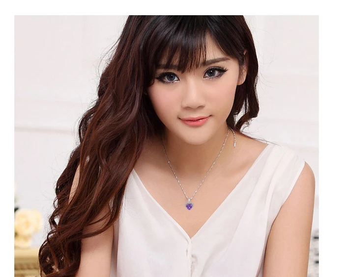 Подвеска в виде сердца Женская серебряная без цепи 2020 | Украшения и аксессуары