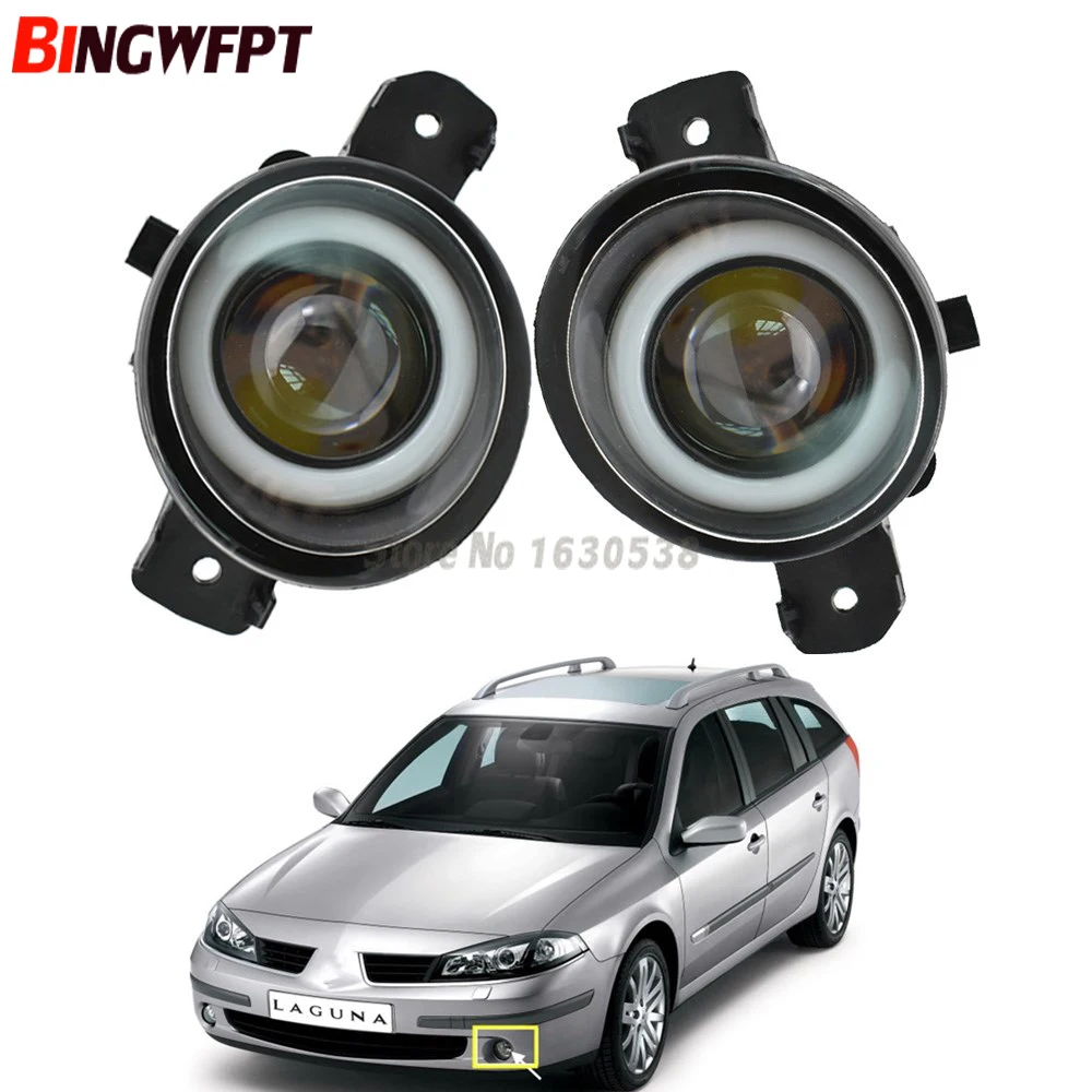 

Противотуманные фары в сборе, 2 шт., супер яркие, Angeleye свет светодиодный светодиодные противотуманные фары для Renault Laguna 2 BG0/1 хэтчбек 2001-2012