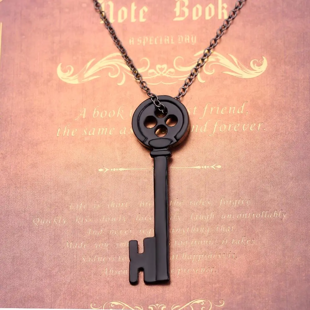Coraline &amp the Secret Key Necklace Pendants Skull Nightmare Before Christmas Choker Kingdom Hearts Jewelry Gifts | Украшения и