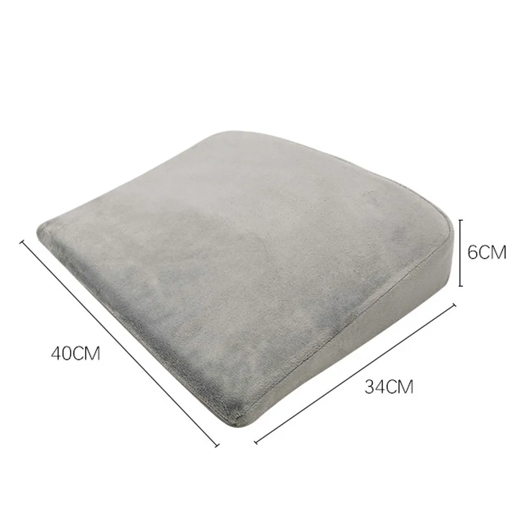 

Multifunction Solid Gray Color Wedge Pillow Super Soft Memory Cotton Pregnancy Comfortable Support Body Belly Back Wedge Pillow