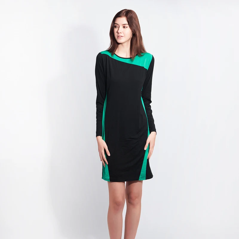 Элегантные платья для женщин осень весна геометрический вечернее платье с