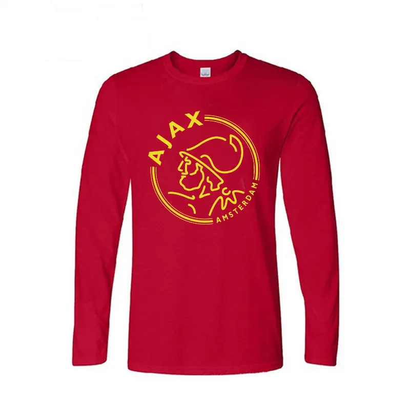 Модные футболки ajax забавные мужские футболки с длинным рукавом футболки роскошные летние хлопковые футболки Плюс Размер хип-хоп топы футболки - Цвет: 4