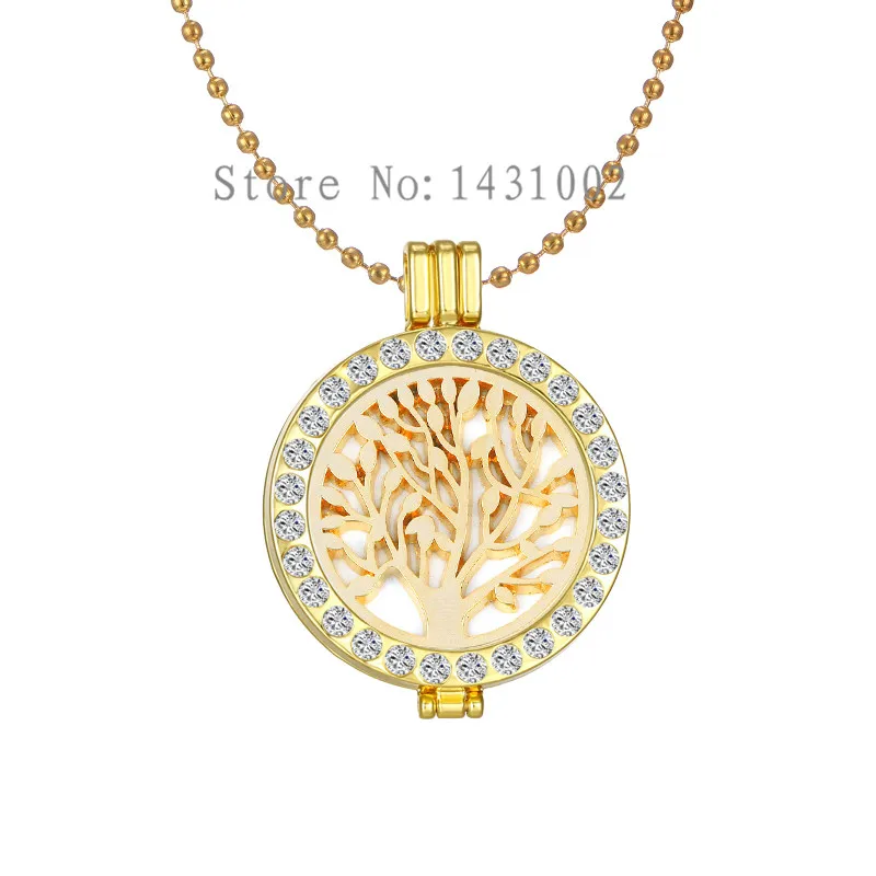 Vinnie дизайн ювелирных изделий чудесный медальон подвеска ожерелье с 33 мм деревом