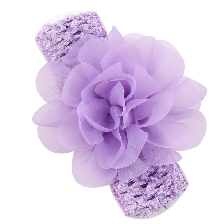 Baby Girls Chiffon Flower Headbands Hair Band Crochet Headband Accessories Headwear 20pcs Per Lot | Детская одежда и обувь