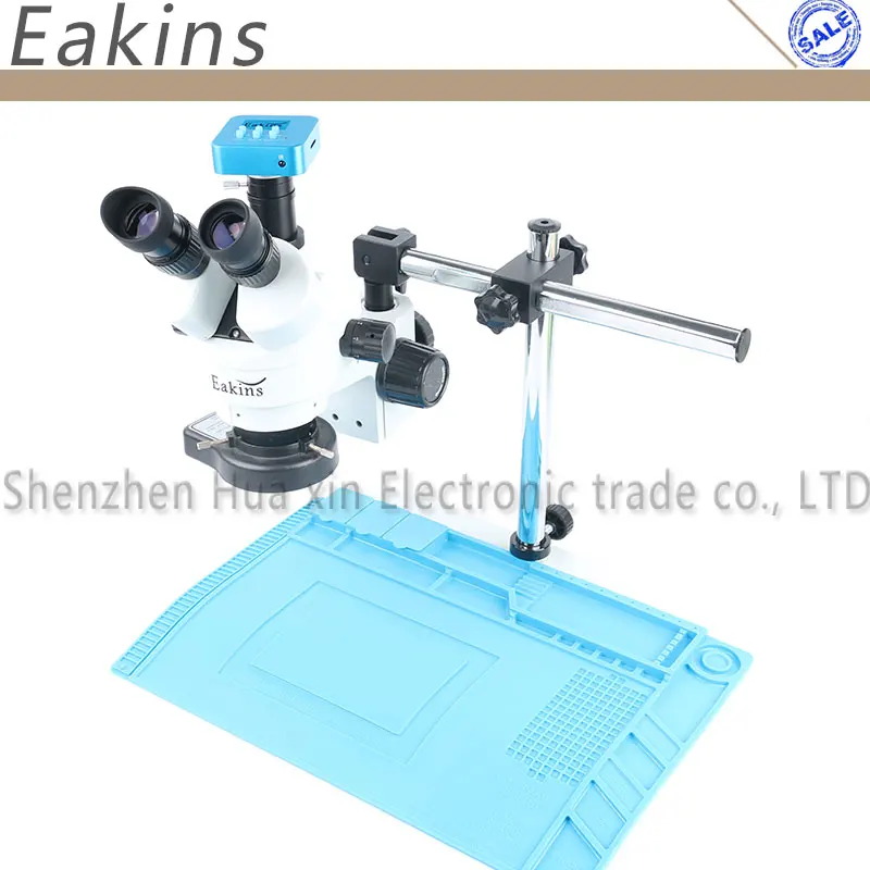 

36MP 4K 25FPS HDMI USB Microscope Camera Simul-focal 3.5~90X Continuous Zoom Trinocular Stereo Microscope For Phone Chip Repair