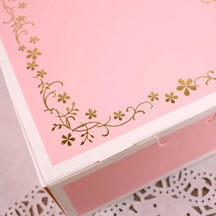 20 шт./лот 12x12x5/19x13x5 см/17x11x5 см розовые кружевные подарочные коробки упаковка moonторт