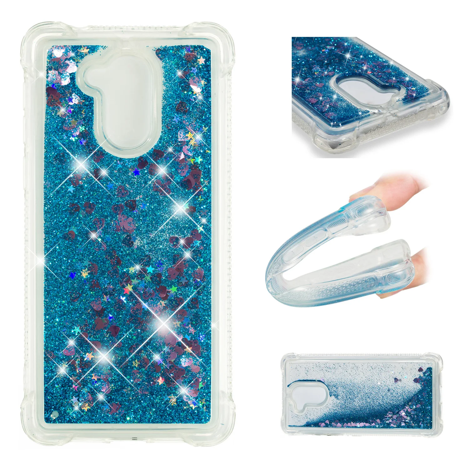 Чехол для Huawei Enjoy 6S Honor 6C Nova Smart P9 Lite Dynamic Liquid Quicksand DIG L21 L01 L03 L21HN Силиконовый ТПУ