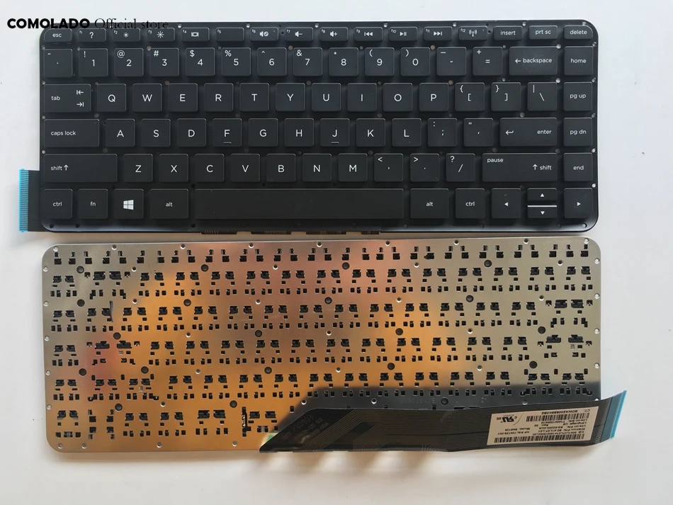 Английская клавиатура для HP Split 13 p100 x2 p без рамки черная ноутбука US Layout|Клавиатуры