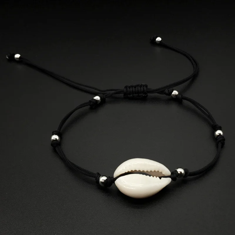 Новые бусины в виде ракушек с бахромой пляжные плетеные ножные браслеты