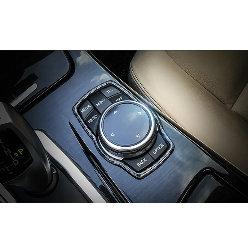 Декоративная накладка для пуговиц из натурального углеродного волокна BMW 7 Series F01