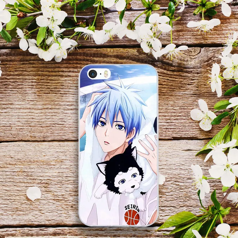 Мобильный телефон из мягкого ТПУ чехлы для iPhone X XR XS Max 10 7 8 Plus 4 6 5 1 2 SE 5C аниме Kuroko No