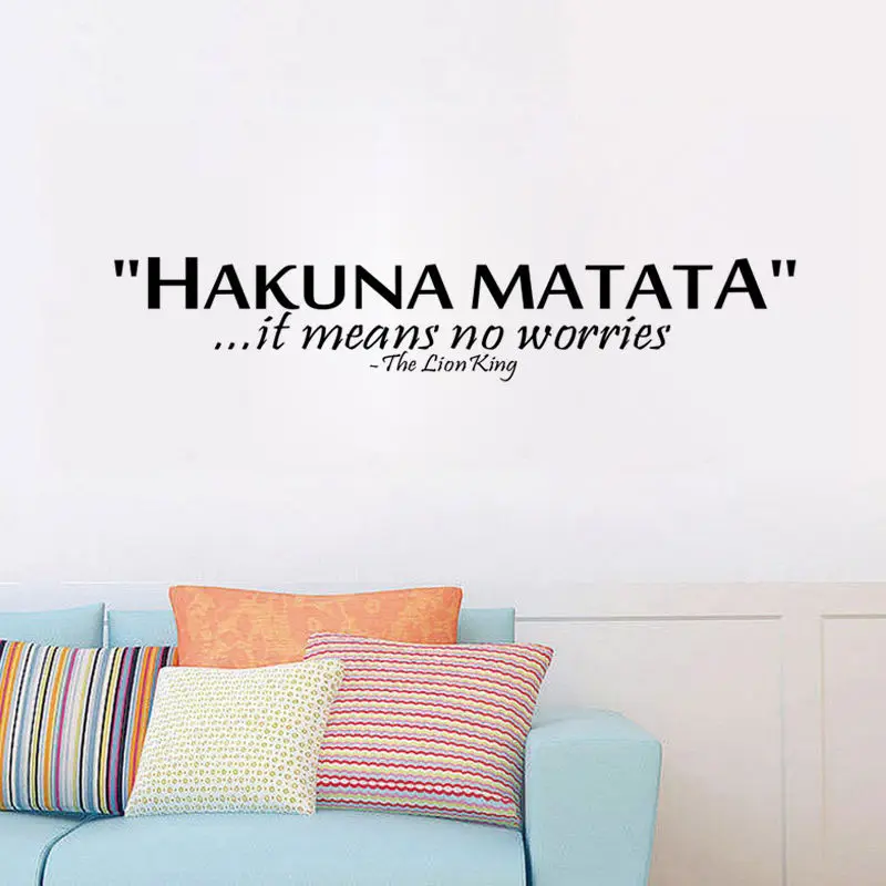 Цитата слова ПВХ Наклейка на стену высказывания съемные наклейки домашний Декор